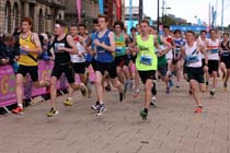 Start of the 15-16 age group in the BUPA  Great North Junior Great North Run .